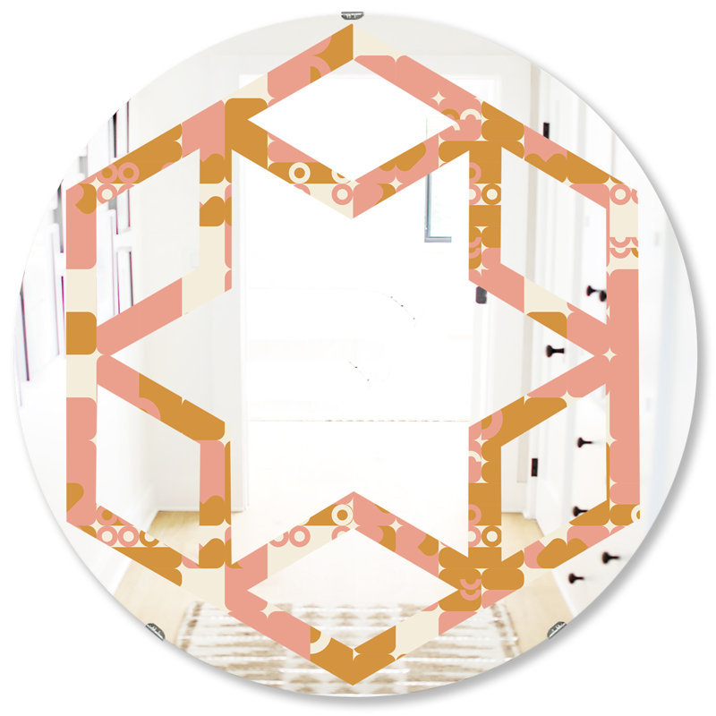 Miroir mural Hexagon Star, H 31,5 po x l po
