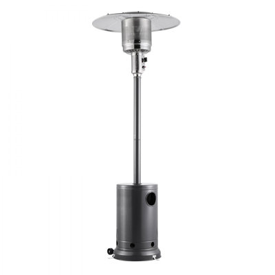 Propane Patio Heater 50000BTU Tall Hammered w/Wheels Outdoor