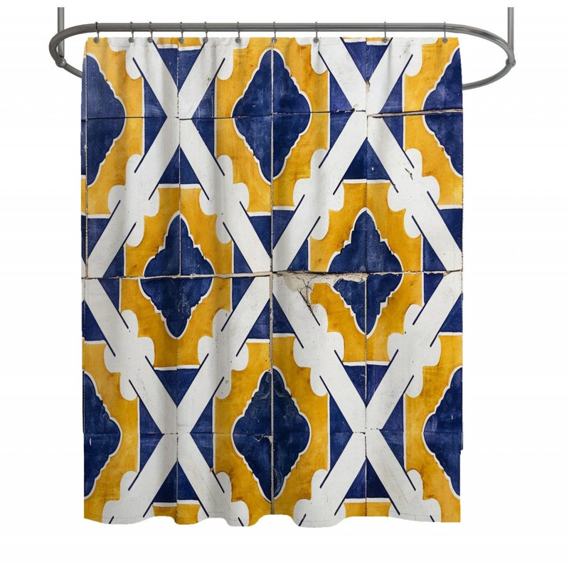 Rideau de douche Joosten Ikat, H 73 po x l 70 po