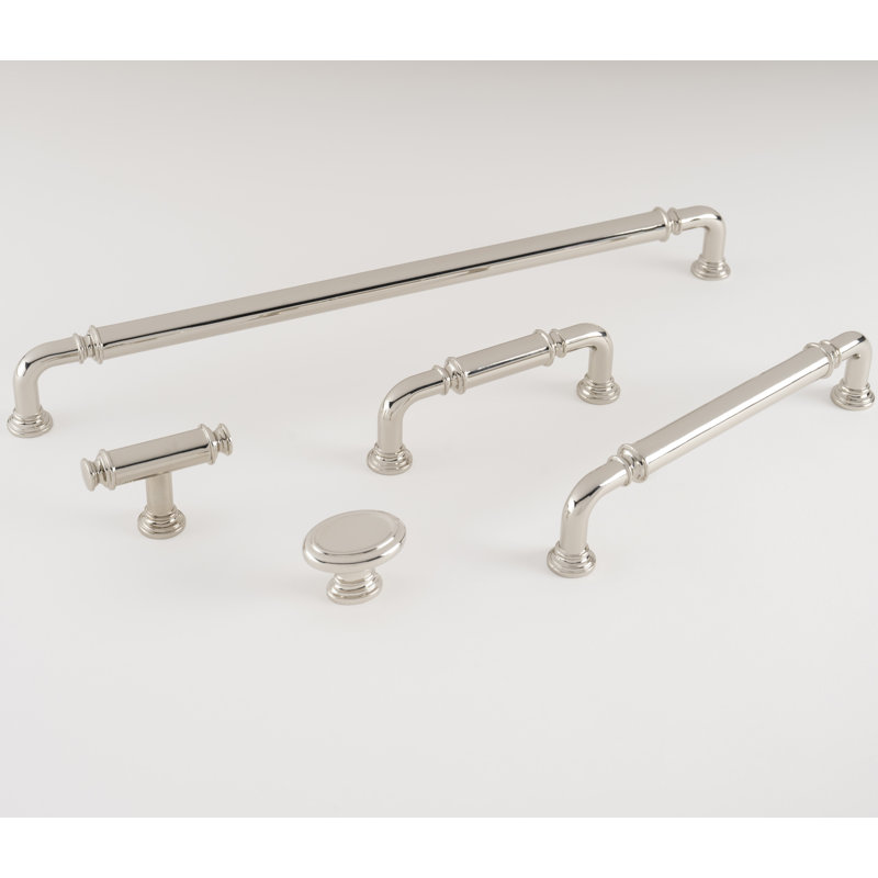 Berkshire Collection Handle Pull - Cabinet Pull - Farmhouse Hardware for Drawers & Cabinets, 12", Polished Nickel