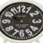 Metal Ring Top Decorative Black Clock Set