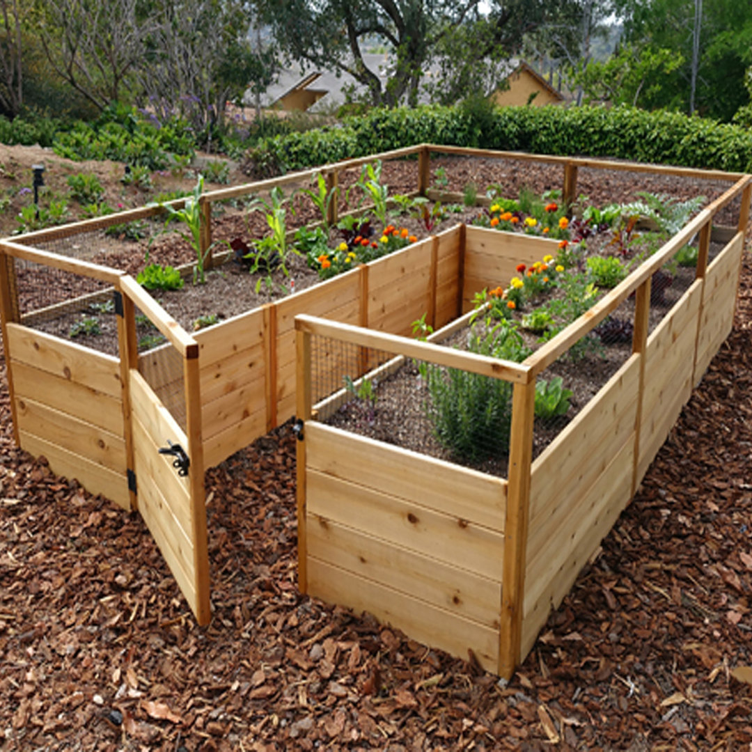 Outdoor Living Today 8x12 Western Red Cedar Raised Garden Bed Outdoor Living Today