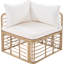 Mobilier de balcon toutes saisons - 7 pièces avec coussins et coussins épais