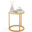 Almaguer 40 cm W Steel Bedside Table