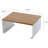 Modern Stackable Kitchen Organizer With Wooden Top - Sturdy Steel Frame Counter Shelf For Stylish Home Storage