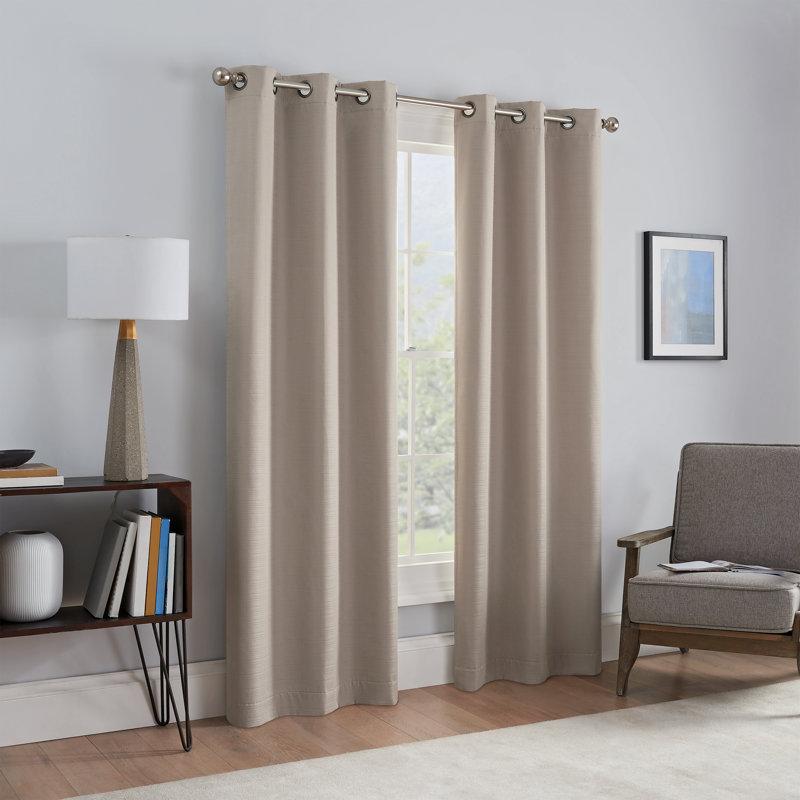 Talisa Curtain Pair, 37" W x 95" L, Linen