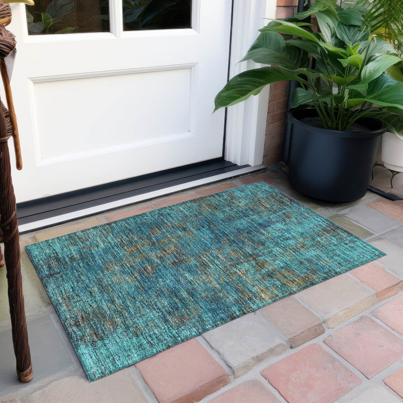 Tapis rectangulaire Aleighna avec envers antidérapant, Rectangle 1 pi 8 po x 2 pi 6 po