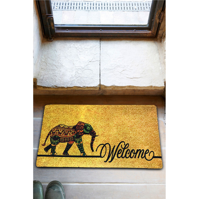 Durable PVC Doormat, Non-Slip Underside, 15.7 x 23.6 inches | 100% PVC Material, Machine Washable at 86°F | Perfect for Indoor & Outdoor Use, Easy to Clean, Stylish & Functional Welcome Mat