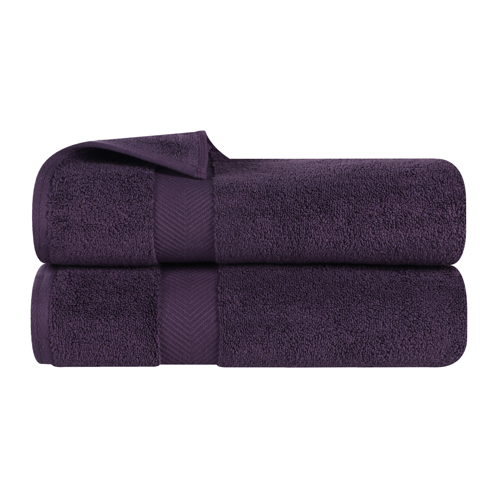 Hamachi 6-Piece Cotton Towel Set, Grape Seed, Bath Towels - 2 Pack
