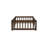 Twin Size Rubber Wood Floor Bed with Safety Guardrails – Fence Design, No Door,-1761769672