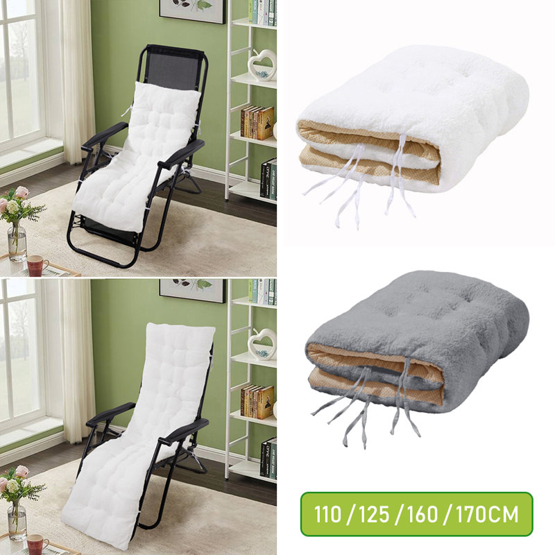 Seat Cushion, 110cm W x 40cm D, White