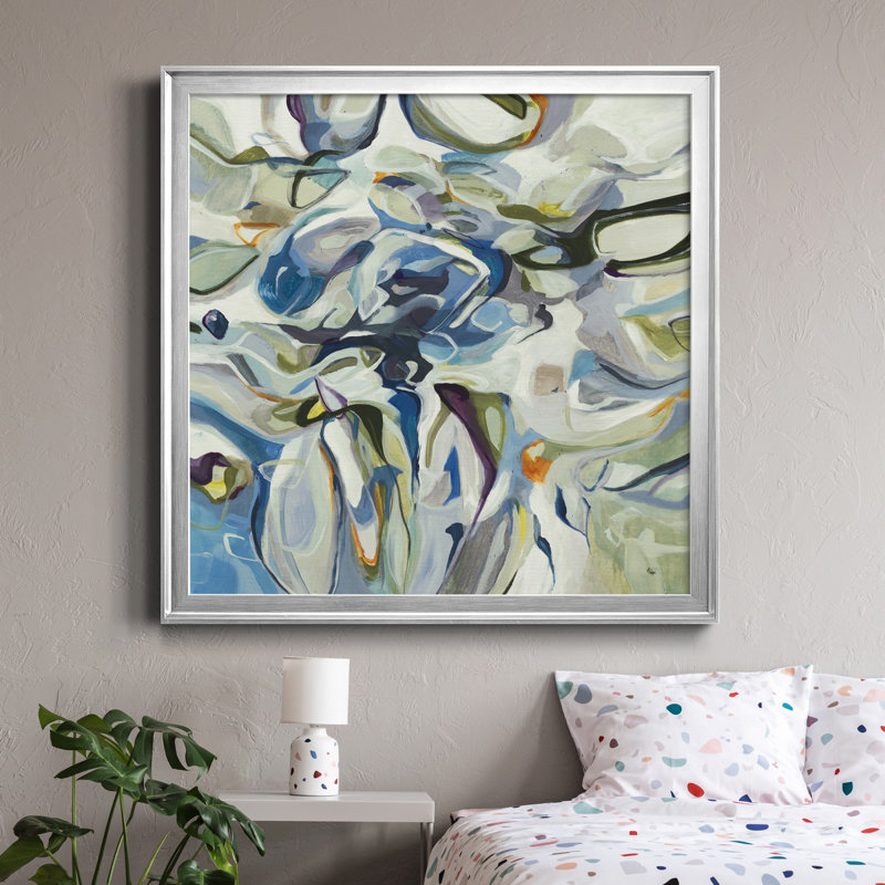 «Out of the Blue», reproduction d'art sur toile encadrée, H 34,5 po x l 34,5 po x P 1,5 po, Cadre noir
