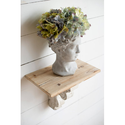 Greek Style Cement Head Planter - Indoor Outdoor Home Garden Decor