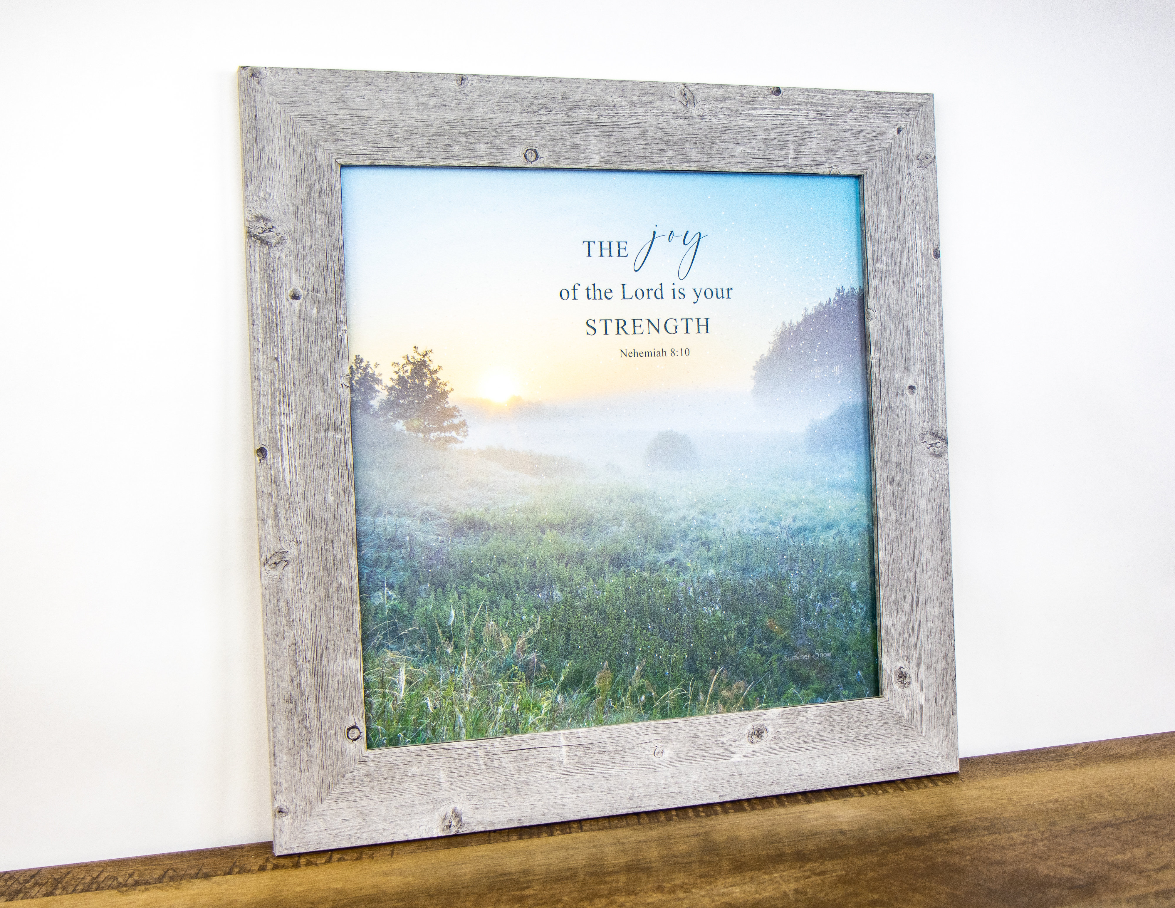 Trinx The Joy Of The Lord Is Your Strength Biblical Religious Art Sign ...