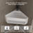 MonBlari 20"  Triangle Solid Surface Corner Bathroom Sink Matte White-126756298