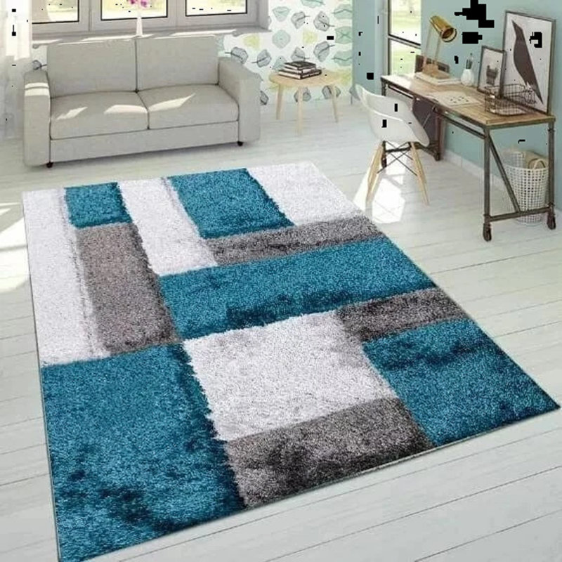 Modern Stylish Large Shaggy Area Rugs Hallway Living Room Bedroom Carpet Mats*, Rectangle 60 x 110 cm