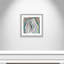 Agate moderne bleu sarcelle - peinture encadrée-60347030-60347037
