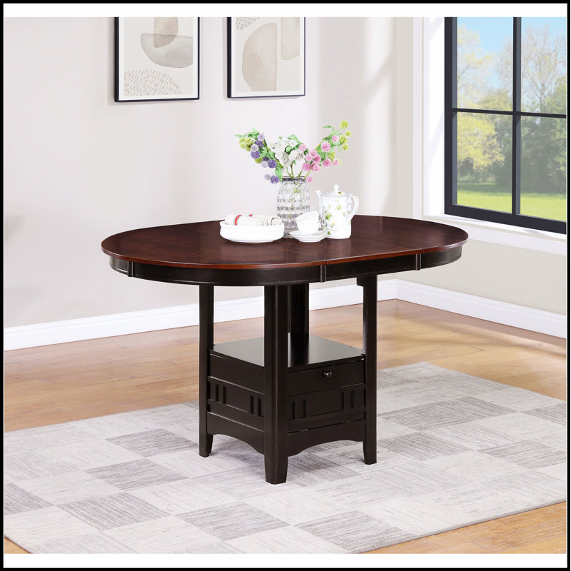 Table de salle à manger Hester Chestnut, Espresso, Châtaigne, H 36 po x L 60 po x l 42 po