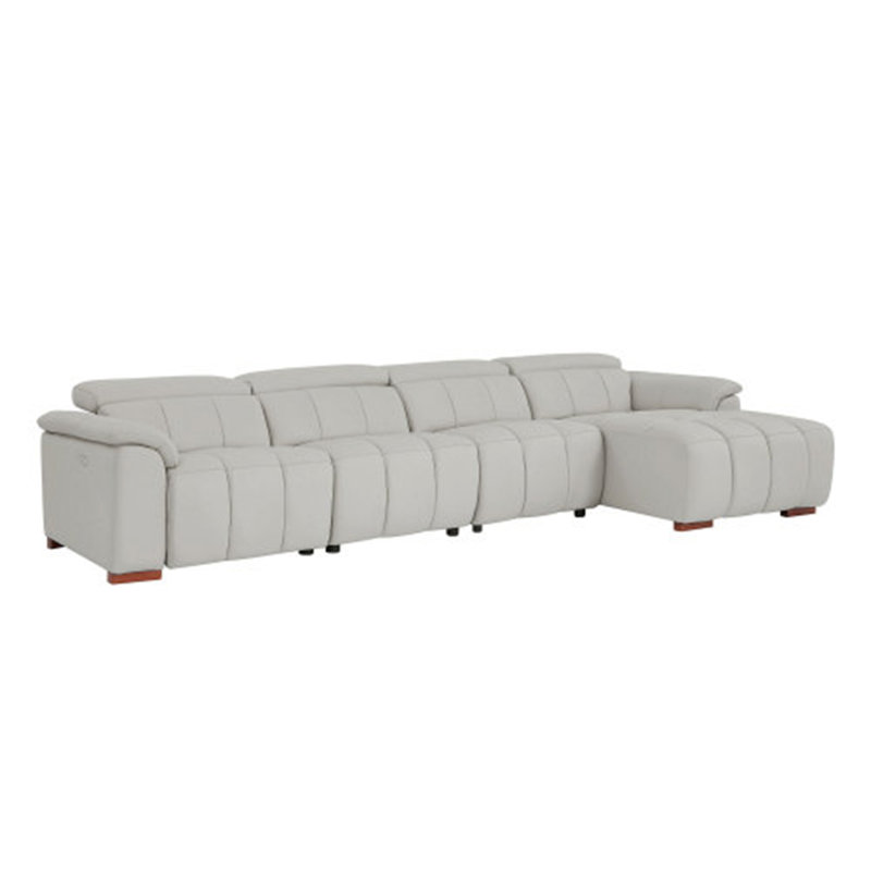 Canapé inclinable Wall-Hugger, H 28,74 po x l 144,88 po x P 66,14 po, 4, Gris clair