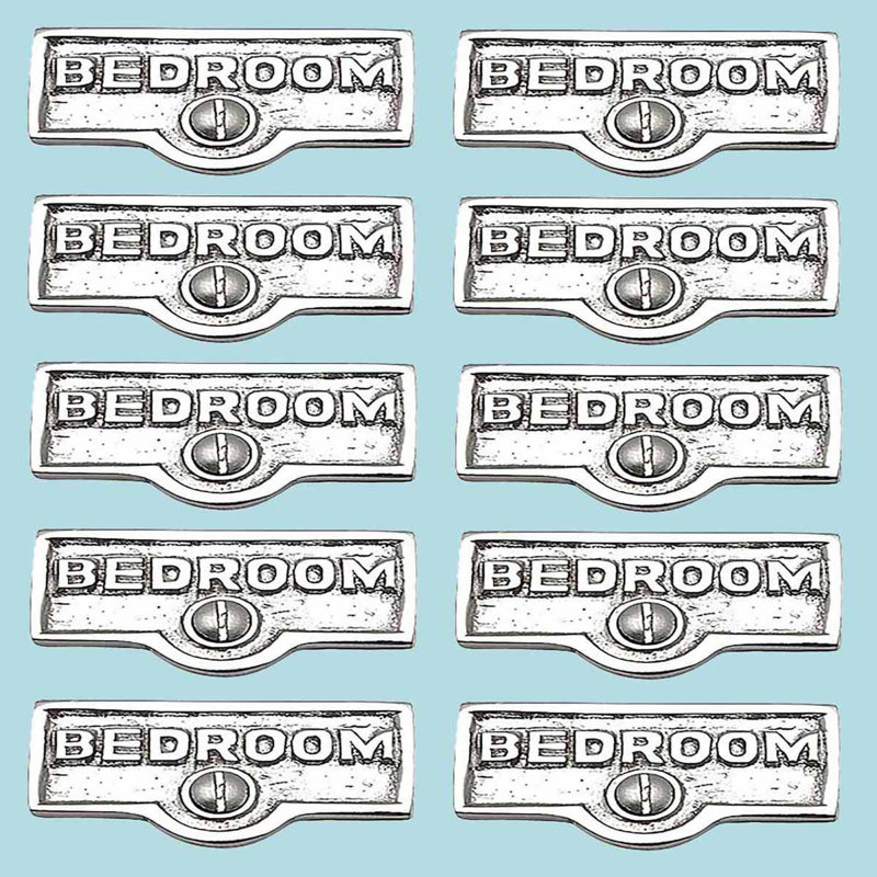 Switch Tags Bedroom Name Signs 1-Gang Rocker Wall Plate