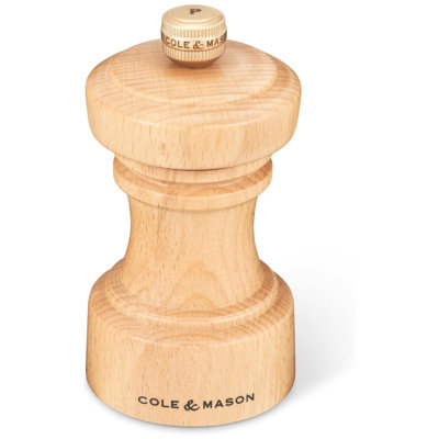 Hoxton Beech Wood Pepper Mill 104mm - Black