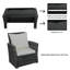 Aikens Rattan Wicker 4 - Person Seating Group-1045419293