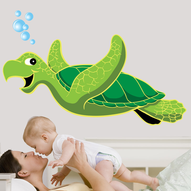 Adhésif décoratif tortue de mer Winn, H 22,5 po x l 36 po