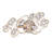Ethereal Rose Wall Sconce - Havana Gold Ombre/Polished Stainless Accents - 4.25"D x 8.5"W x 20.5"H
