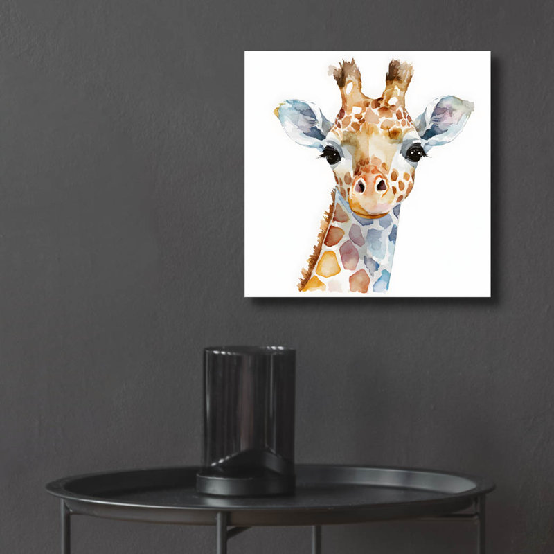 «Baby Giraffe» par Petals Prints Design, H 12 po x l 12 po x P 0,13 po
