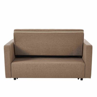 Lateresa 54'' Small Loveseat Pull-Out Sofa Bed - Adjustable Backrest With 2 Soft Pillows