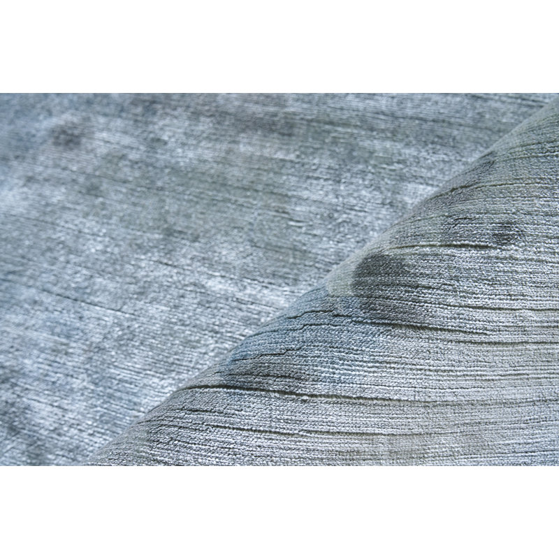Koda Abstract Area Rug in Ink Blue, Rectangle 9' x 12'