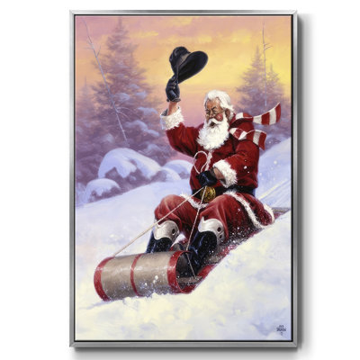 «Here Comes Santa», reproduction d'art sur toile