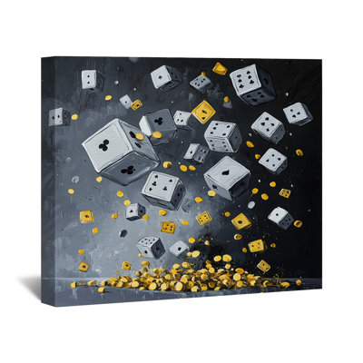 Décoration murale toile Dice - Jeux