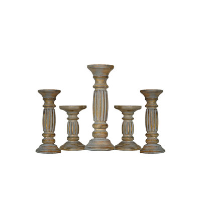12'' H Wood Tabletop Pillar