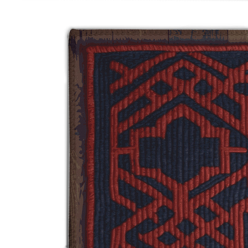 Tapis mauve intérieur et extérieur Trellis, Rectangle 4pi x 6 pi