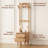 Casimir 3-in-1 Solid Wood Multifunctional Clothes Rack Nightstand: All-in-One Coat Rack, Garment Rail & Storage Cabinet-1852476316