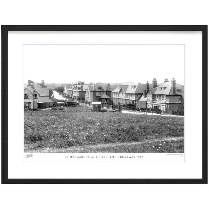 St Margaret's At Cliffe, The Droveway 1908 by Francis Frith - Single Picture Frame Print, 60cm H x 80cm W x 2.3cm D