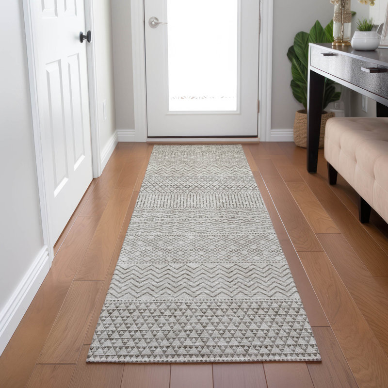 Tisdell Area Rug with Non-Slip Backing, Runner 2'3" x 7'6"