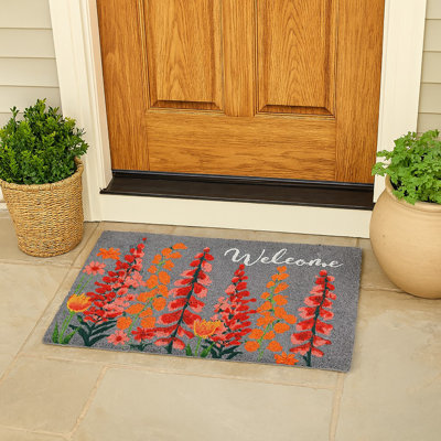 Paillasson Floral Welcome - 30 po x 18 po