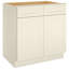 Armoire de base pour évier de cuisine prête à assembler avec tablettes réglables et fermeture en douceur-93465823-93465824
