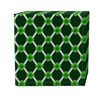 Cotton Twill Floral Square Napkin