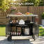 114.5cm H x 83cm W Utility Cart with Wheels