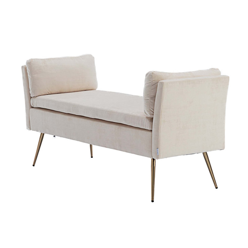 Banc rembourré Markevius, Beige