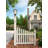 Classic Corner Picket Fence and Lamp Post