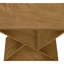 Table d'appoint contemporaine Amare en placage brun, H 24,25 po x l 24 po x P 11,75 po-2063454219