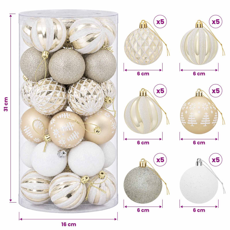 6, Gold, White (Lattice, Stripe, Tree Motif)