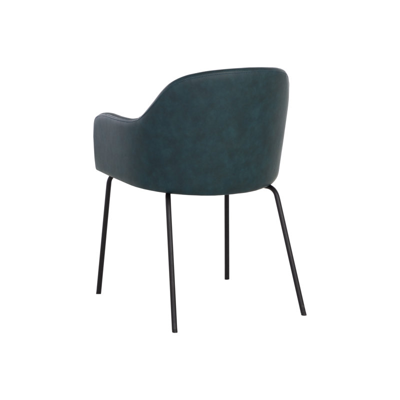 Upholstered Arm Chair, Teal
