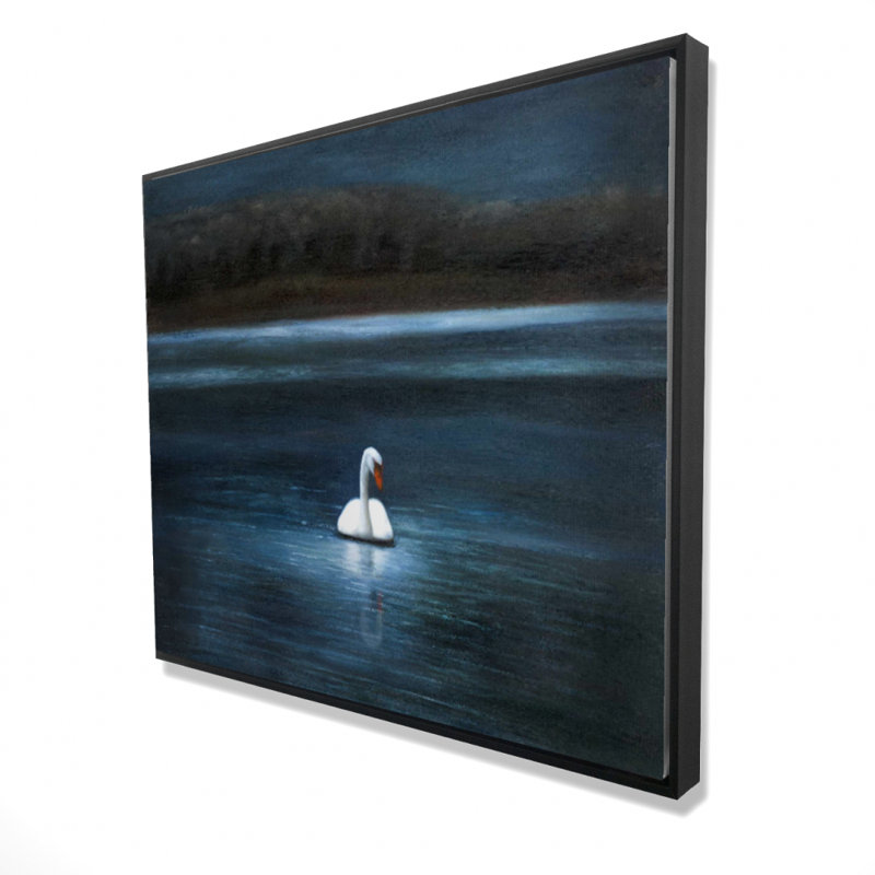 Magnifique cygne, reproduction sur toile