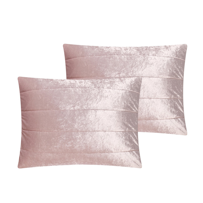 Blush Polyester 180 Thread Count Washable Down Comforter Set, King