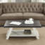 Contemporary Replicated Wood Shelf Coffee Table-114232459